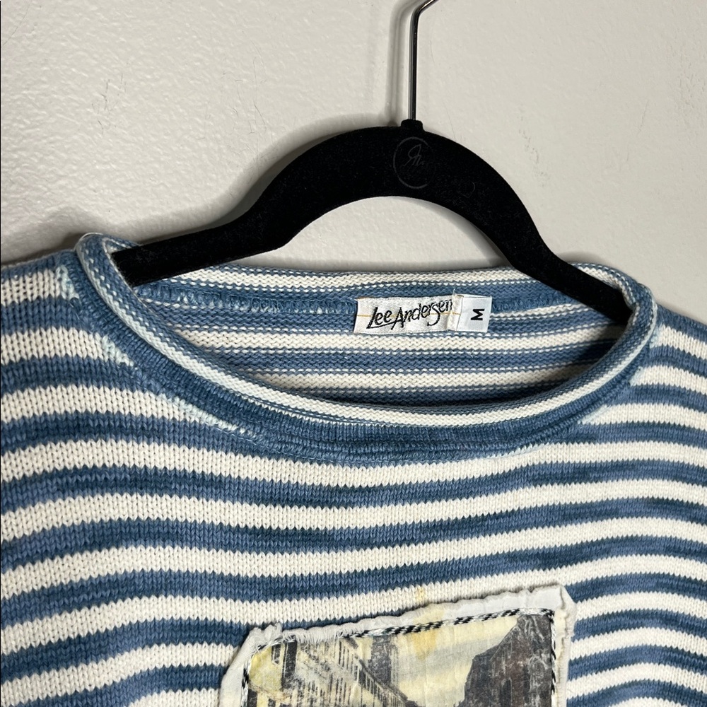 Lee Andersen Coastal Stripe Patchwork Wearable Ar… - image 8